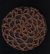 Cinnamon Brown Hair Net Crocheted Hair Bun Cover- LARGE