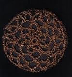 Cinnamon Brown Hair Net Crocheted Hair Bun Cover- MEDIUM