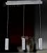 Stainless Steel 3-Light Mini Bar Pendant Light with K9 Crystal ball Drop