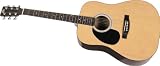 Rogue RG-624 Left Handed Dreadnought Acoustic Guitar, Natural