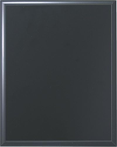 Solid Black Matte Finish Composite Wood Plaque, 7 by 9-inch