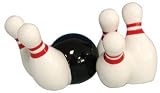 BOWLING BALL & PINS - SALT & PEPPER Shakers Set New