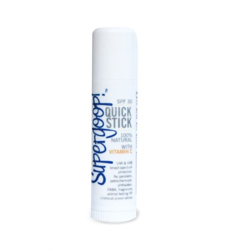 Supergoop! Organic Super Thick Touch Quick Stick SPF 30, UVA / UVB Quick & Easy application for the face and neck, ears, hands