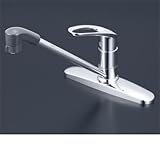 KVK 流し台用シングルレバー式シャワー付混合栓（eレバー） 【KM5091TFEC】