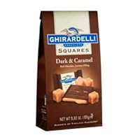 Ghirardelli Chocolate Dark Chocolate and Caramel Squares Chocolates Gift Bag, 5.32 oz.