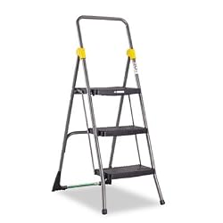 Cosco 1839GGO Commercial Stool, 3-Step, Black