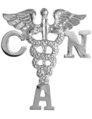 NursingPin - Certified Nursing Assistant CNA Graduation Nursing Pin in Silver