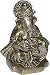 Religious Hindu Statue God Ganesha in Sitting and Writing Posture 2.25 x 2.25 x 4.25 inches