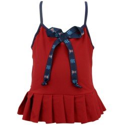 Arizona Wildcats Toddler Girls Cardinal Red Cheerleader in Training Bathing Suit (2T)