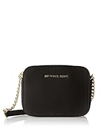 Michael Kors Bandolera Jet Set Large Saffiano Crossbody (Negro)