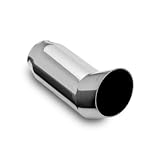 Magnaflow Polished Stainless Steel Exhaust Tip Single Wall Tip DTM Round- 2.25 inlet x 2.5 tip- 8.25 length