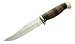 Sports : Herbertz Bowie-Messer, AISI 420, Leder/Pakkaholz-Griff, Messingabschl&uuml;sse...