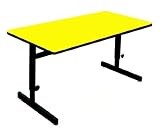 High Pressure Top Adjustable Height Computer Station 21 to 29 Inch - Yellow