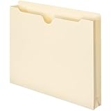 Smead Recycled File Jackets, 1-1/2 Inches Expansion, Letter, Manila, 50 per Box (75540)