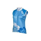Descente 2008 Women's Tranquility Sleeveless Cycling Jersey - Big Flower/Marine/Azure - 13176bfmraz (XS)
