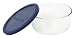 Price Comparison : Pyrex Storage 7-Cup Round Dish with Dark Blue Plastic Cover, Clear