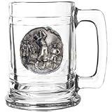 Colonial Tankard - Pewter Emblem Male Golfer - Colonial Tankard