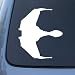 KLINGON BIRD OF PREY 1 - Star Trek - Vinyl Decal Sticker #A1382 | Vinyl Color: White