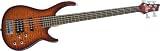 Rogue LX405 Pro 5-String Bass, Liquid Sunset Quilt