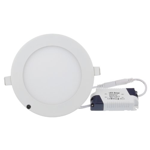 Lemonbest LED Panel Light + LED Driver , 9W Round Recessed Down Light, Warm White