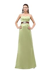 Floor Length Sheath Satin Beaded Lace Sweetheart Natural   Waistline Bridesmaid Dress 
