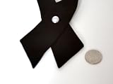 woman Bow tie:crossover tie crossover bow tie adjustable (black)