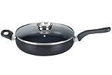 IMAGE OF ELO 85966 Cast Aluminum 11-Inch Non-Stick High Frying Pan with Aroma Glass Lid, Induction Ready