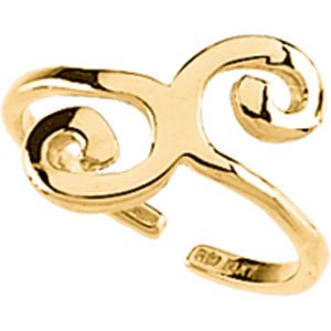 Toe Ring 14K Yellow Gold Toe Ring