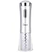 Ozeri Nouveaux Electric Wine Opener with Removable Free Foil Cutter, Refined Silver