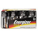 EVEREADY BATTERY Alkaline Batteries, C, 8 Batteries per Pack