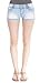 Angels Jeans Triple Button Denim Short Shorts in Leah