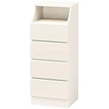 木製シンプルチェスト/タンス 白 【CHESCA】チェスカ