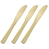 Gold Disposable Heavyweight Plastic Knife, 8", Gold Pack of 25