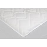 King Quilted Pure Australian Wool Filled Mattress Protector with 38cm Deep Fitting Skirt