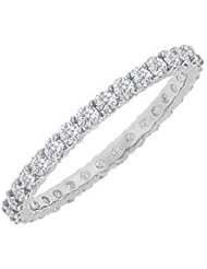 Diamond Eternity Bangle 18K White Gold - 6.00 CT Diamonds