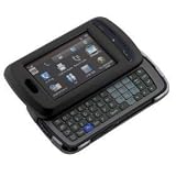 Rubberized Black Snap on Faceplate Case Cover For LG Xenon GR500