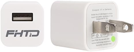 2 Pack FHTD Wall USB AC 1A universal power travel charger adapter iPhone6 plus 6 5S 5C 4S Samsung Galaxy S 2 3 4 5 6 Edge Note 2 3 4 5 HTC LG (White)