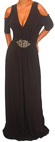 Funfash Plus Size Dress Gothic Black Long Dress Maxi Dress Womens Cocktail Dress