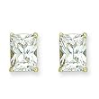 Gold Brass with Clear Cubic Zirconia Earrings Weight: 3.80gm