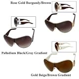 Christian Dior Shield Sunglasses 0RQC 94 99: Rose Gold Burgandy Brown by