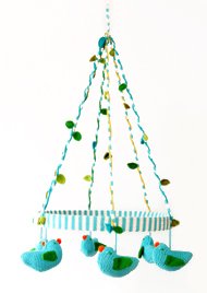 Blabla Big Birds Mobile - Blue