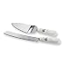 Porcelain Wedding Rings Cake and Knife Set