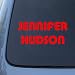 JENNIFER HUDSON - Vinyl Car Decal Sticker #A1616 | Vinyl Color: Red Image
