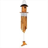 Home Garden Island Time Birdhouse Motif Wind Chime