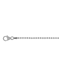 Sterling Silver Rhodium Plated Bead Chain (1.8mm)