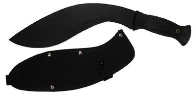 Valor All Black Ghurka Kukri Machete w/Nylon Case #3401
