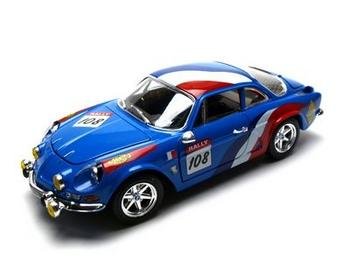 Renault Alpine A110 Diecast Car 1:18 1600S No.108 Blue