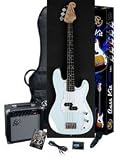 SX BG1K OWL Bass Guitar Package w/BA 1565 AMP, Strap, & Instructional DVD