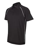 Adidas Golf Men's ClimaLite Piped Polo Sport Shirt. A82