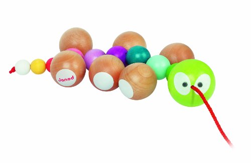 Janod 4505344 - Raupe zum Nachziehen, 30 cm im Preisvergleich 